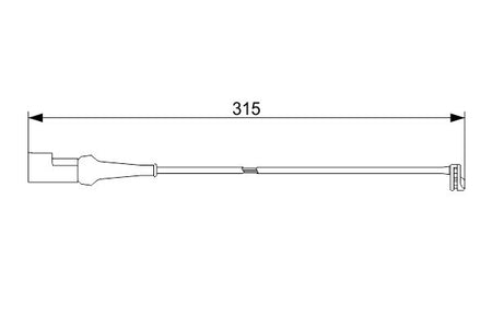 Bosch 1987473572 Warning Contact, brake pad wear - 5