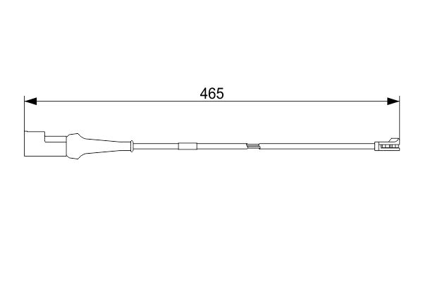 Bosch 1987473573 Warning Contact, brake pad wear - 5
