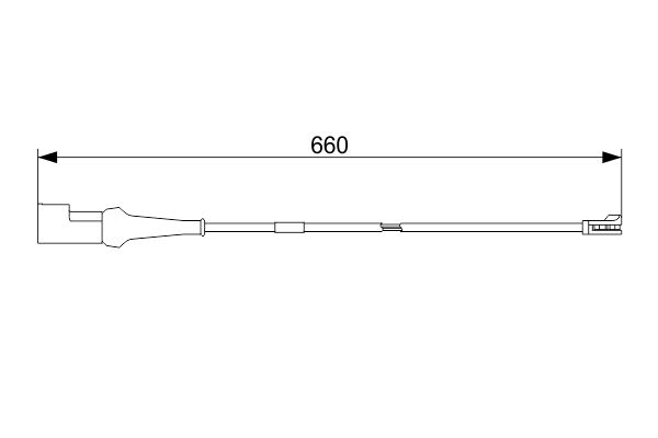 Bosch 1987473575 Warning Contact, brake pad wear - 5