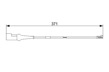 Bosch 1987473576 Warning Contact, brake pad wear - 5