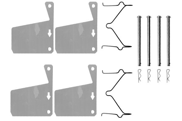 Bosch 1987474071 Accessory Kit, disc brake pad - 1