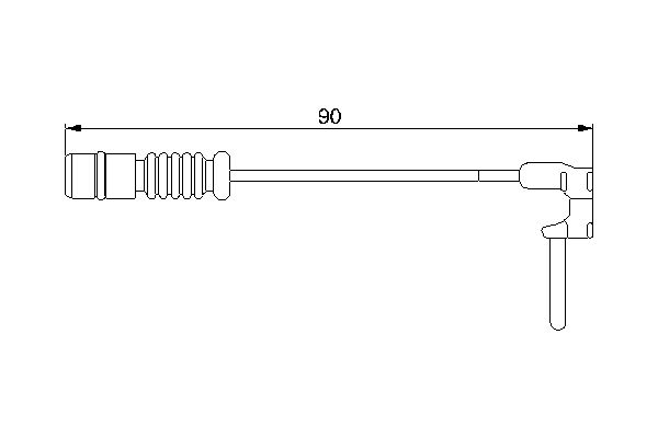 Bosch 1987474901 Warning Contact, brake pad wear - 5