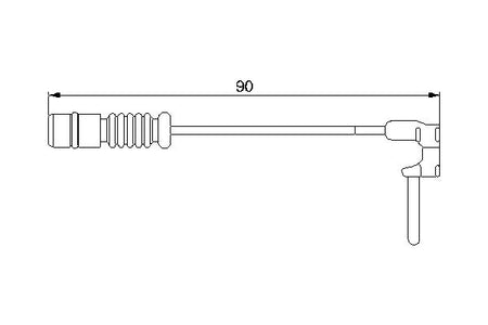 Bosch 1987474901 Warning Contact, brake pad wear - 5