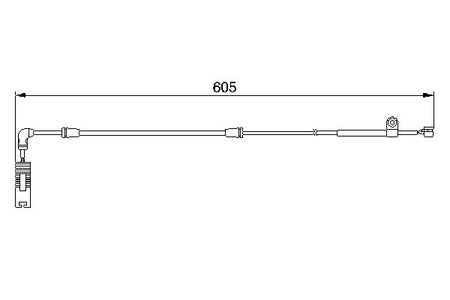 Bosch 1987474943 Warning Contact, brake pad wear - 5