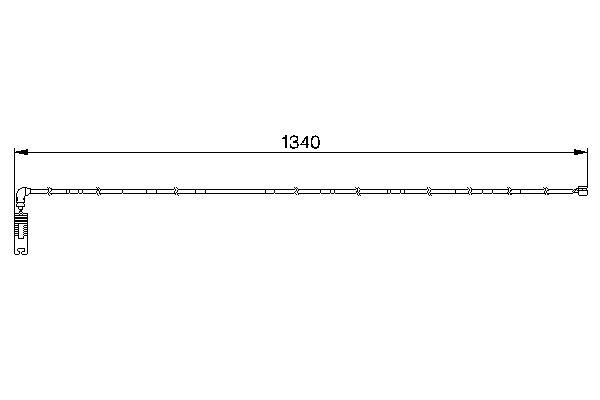 Bosch 1987474944 Warning Contact, brake pad wear - 5