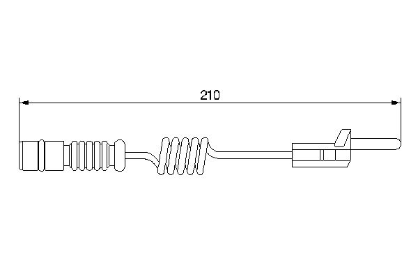 Bosch 1987474969 Warning Contact, brake pad wear - 5