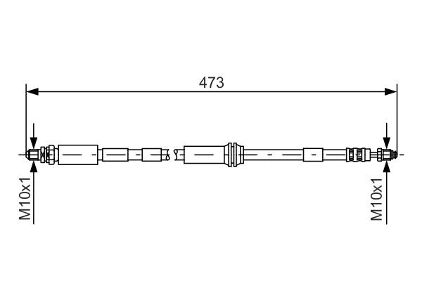 Bosch 1987476066 Brake Hose - 5