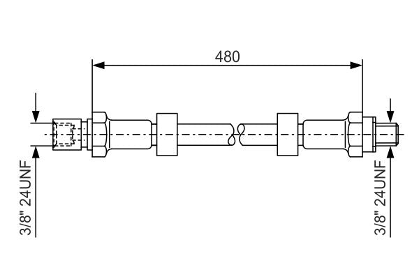 Bosch 1987476145 Brake Hose - 5