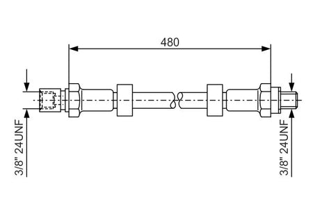 Bosch 1987476145 Brake Hose - 5