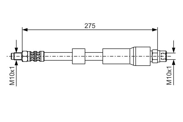 Bosch 1987476174 Brake Hose - 5