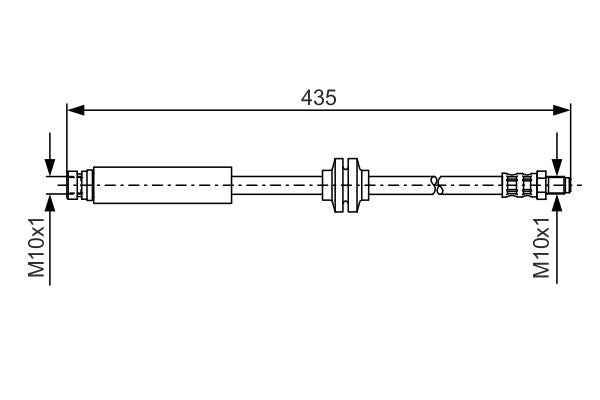 Bosch 1987476182 Brake Hose - 1