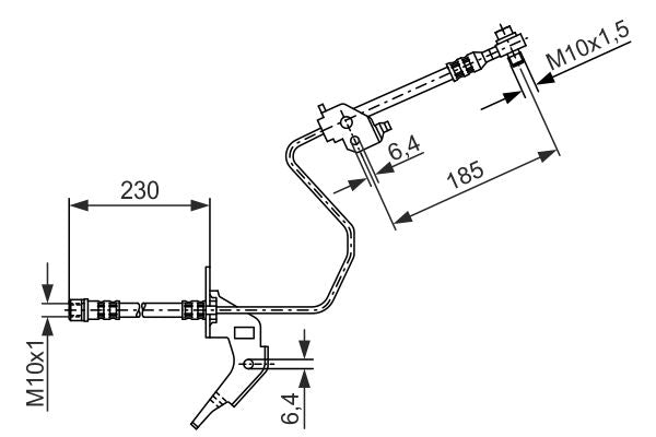 Bosch 1987476199 Brake Hose - 1