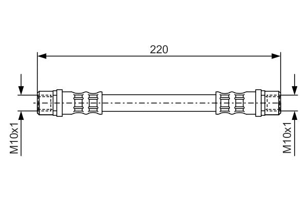 Bosch 1987476203 Brake Hose - 1