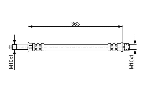 Bosch 1987476295 Brake Hose - 5