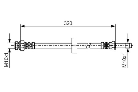 Bosch 1987476317 Brake Hose - 1