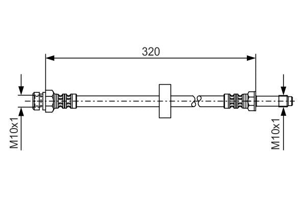 Bosch 1987476317 Brake Hose - 1