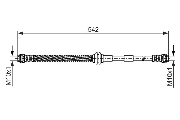 Bosch 1987476325 Brake Hose - 5