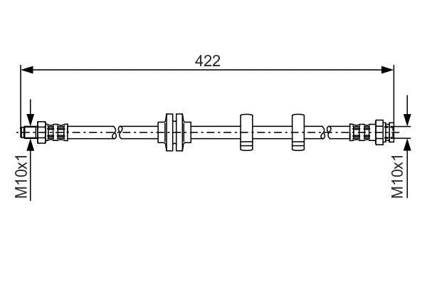 Bosch 1987476346 Brake Hose - 5