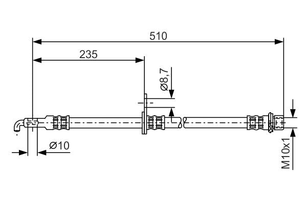 Bosch 1987476355 Brake Hose - 5