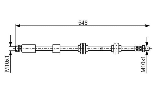 Bosch 1987476360 Brake Hose - 5