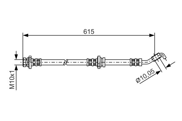 Bosch 1987476363 Brake Hose - 5