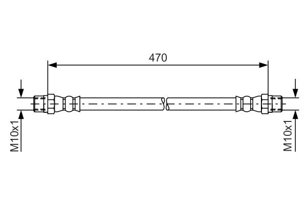 Bosch 1987476392 Brake Hose - 5
