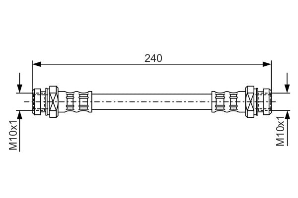Bosch 1987476395 Brake Hose - 1