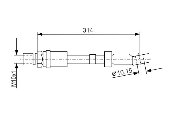 Bosch 1987476408 Brake Hose - 5