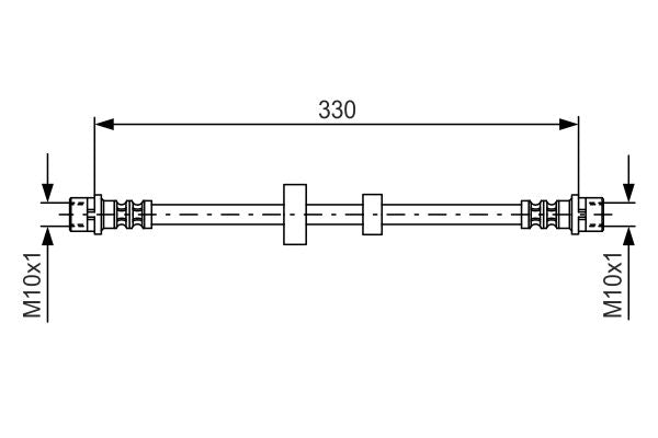 Bosch 1987476411 Brake Hose - 5