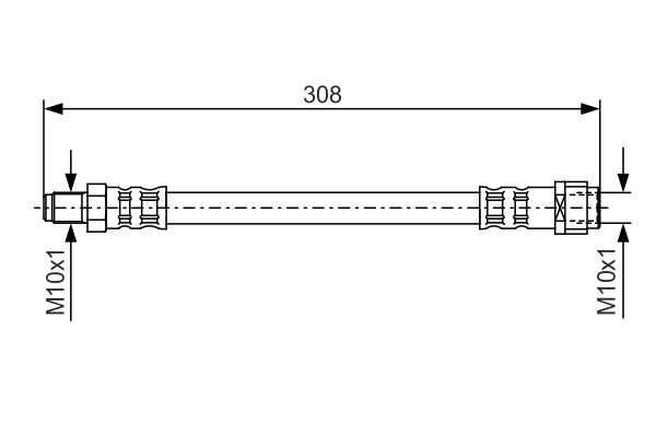 Bosch 1987476427 Brake Hose - 5