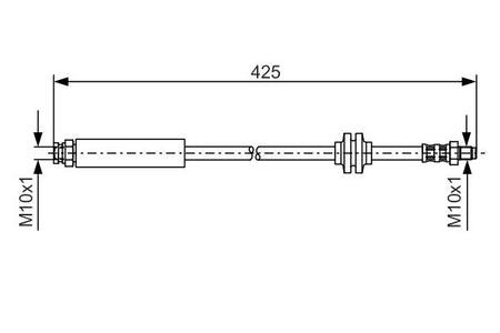 Bosch 1987476451 Brake Hose - 1