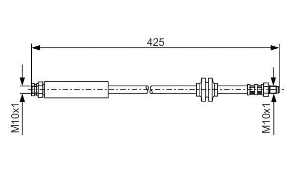 Bosch 1987476451 Brake Hose - 1