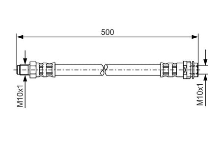 Bosch 1987476453 Brake Hose - 1