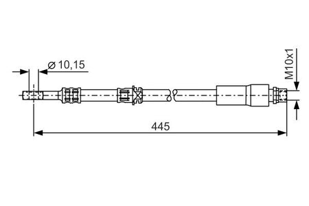 Bosch 1987476455 Brake Hose - 1