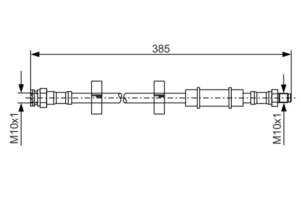 Bosch 1987476460 Brake Hose - 1