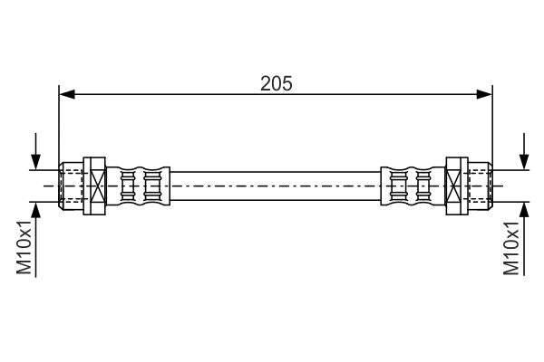 Bosch 1987476477 Brake Hose - 5