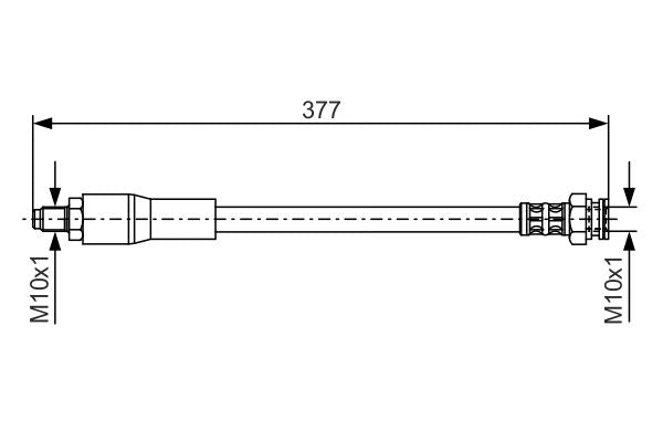 Bosch 1987476666 Brake Hose - 1