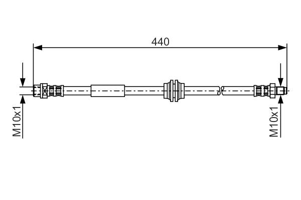 Bosch 1987476808 Brake Hose - 5