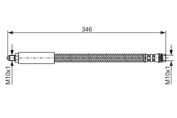 Bosch 1987476859 Brake Hose - 1