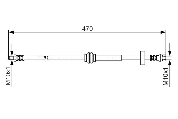 Bosch 1987476885 Brake Hose - 5