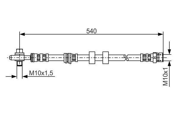 Bosch 1987476978 Brake Hose - 5