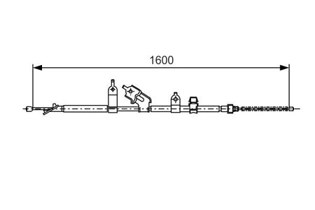 Bosch 1987477090 Cable Pull, parking brake - 5