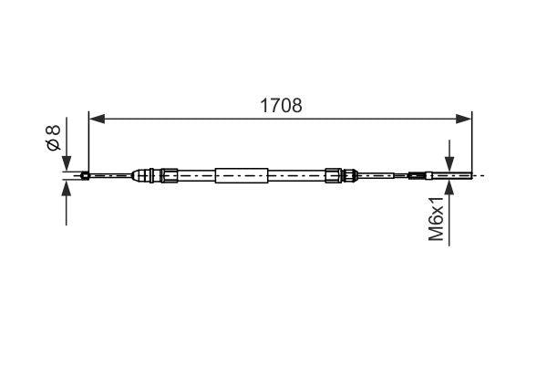 Bosch 1987477531 Cable Pull, parking brake - 5