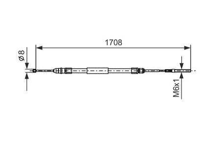 Bosch 1987477531 Cable Pull, parking brake - 5