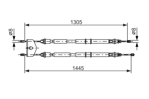 Bosch 1987477732 Cable Pull, parking brake - 5