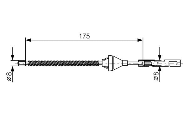Bosch 1987477906 Cable Pull, parking brake - 5