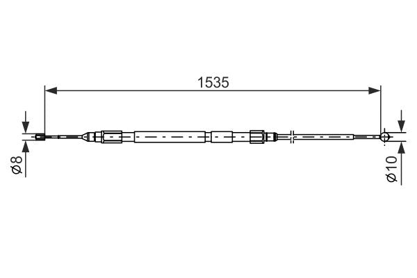 Bosch 1987477950 Cable Pull, parking brake - 5