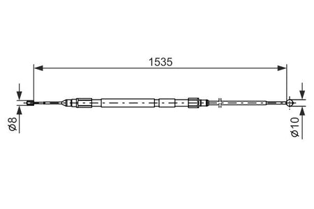 Bosch 1987477950 Cable Pull, parking brake - 5