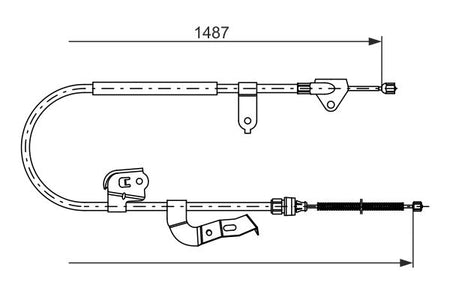 Bosch 1987477952 Cable Pull, parking brake - 5