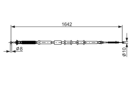 Bosch 1987477974 Cable Pull, parking brake - 5